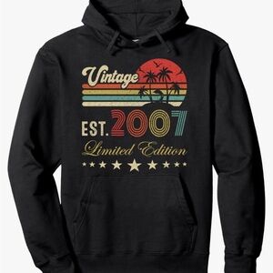 NEW-Perfect 18 Birthday Gift Graphic 2007 Vintage Year Sweatshirt